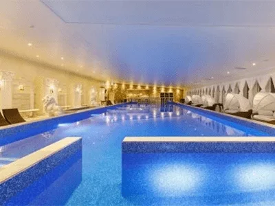 När du spelat klart är SPA-anläggningen nära.
