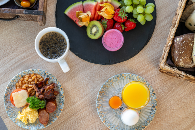 Ett härligt frukostbord!